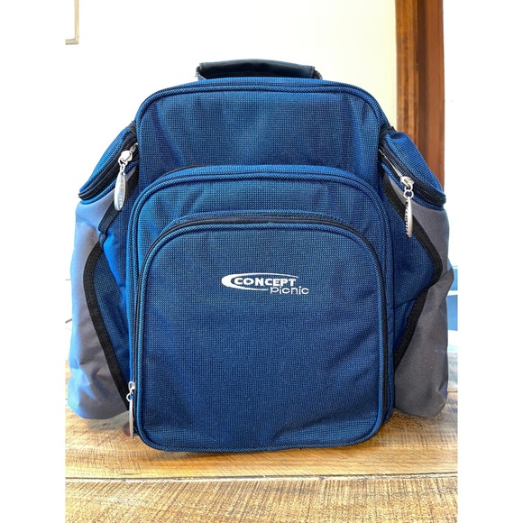 New Concept Picnic International Insulated Backpack Picnic for 2 Utensils Plates - Picture 1 of 8